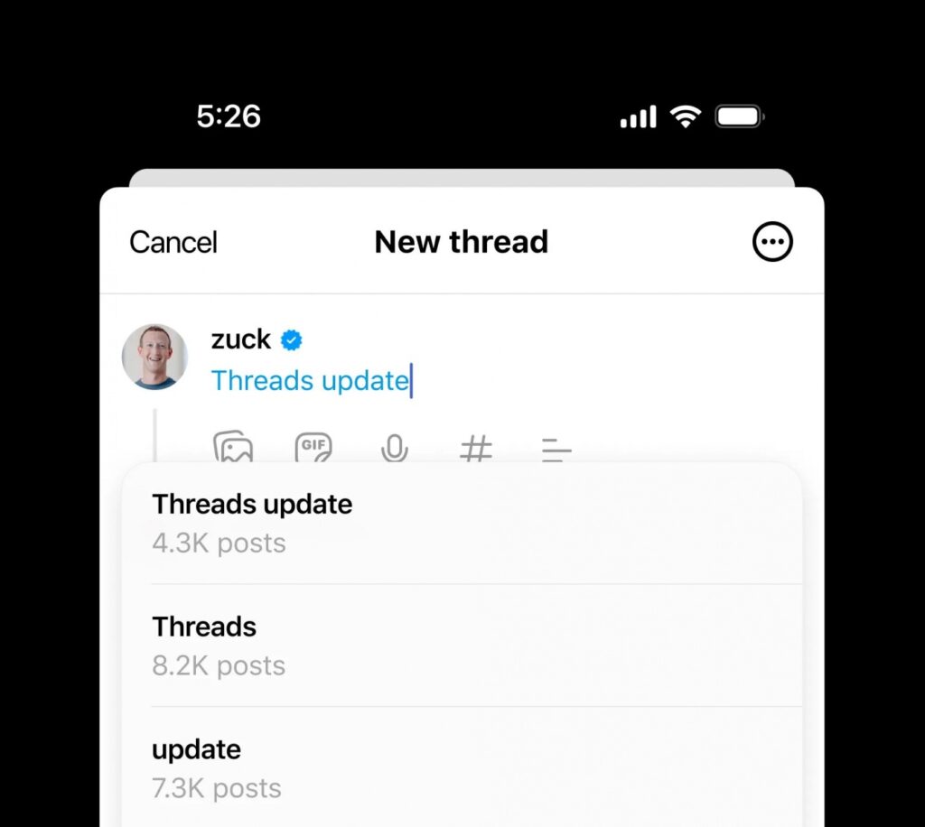 Meta Threads: Searchable Topic Tags Bring Hashtags, Without the ‘Hashtags’ Threads Topic Tags.jpeg