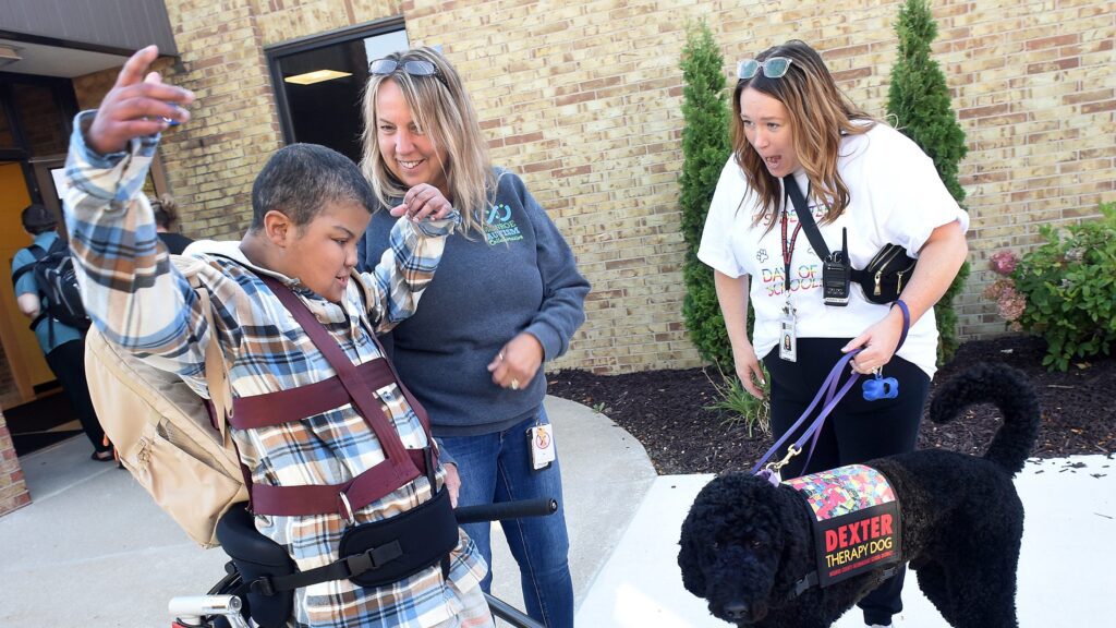 Dexter is the facility therapy dog at the ISD Educational Center 75156510007 091324 Dexter 13.jpg