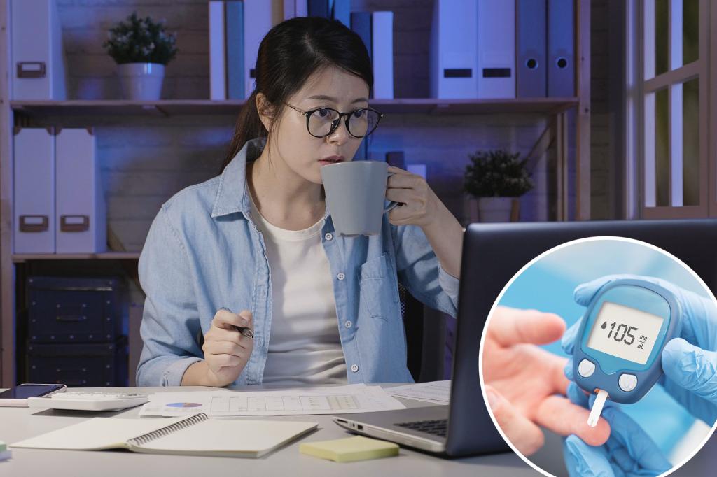 Night owls 46% more likely to develop diabetes: new study Cheerful Young Soho Woman Drinking 89073097.jpg
