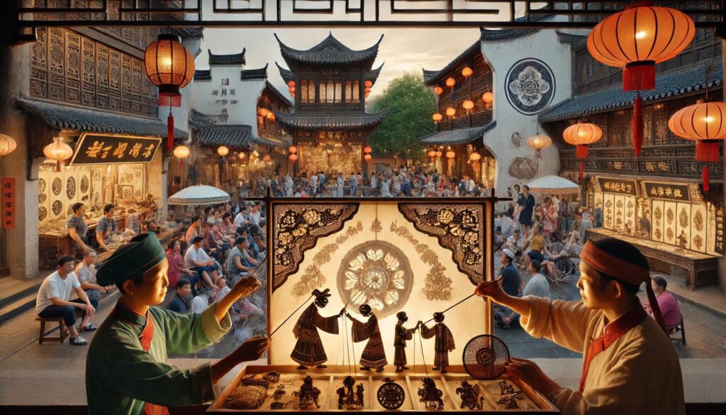 Dalle 2024 09 19 162432 A Vibrant And Realistic Cultural Scene In Jinan China Showcasing Traditional.jpeg