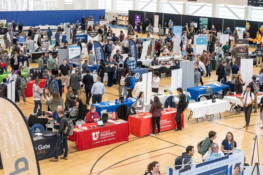 Over 160 employers and grad schools will be at BYU-Idaho’s upcoming career fair Career Fair Pic.jpg