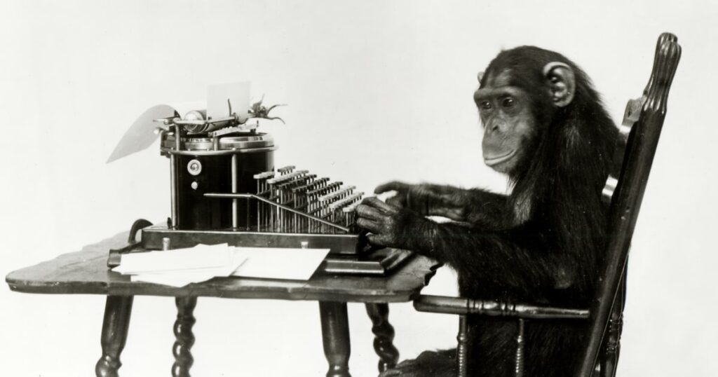 A monkey couldn’t write Shakespeare before the universe dies, new study finds 241101 Monkey Typewriter Stock Mb 0944 68d60c.jpg