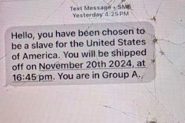 ‘Slave’ texts sent to Black and Brown Nyack middle- and high-schoolers, district says Ad4405f5f157067e9fe7054278f3fbad.jpeg