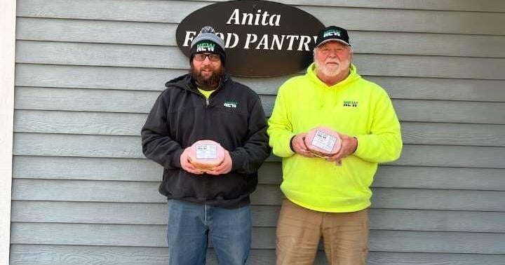 NEW Cooperative Foundation donates hams to the Anita Food Pantry | Lifestyle 6760b2d083303.image .jpg