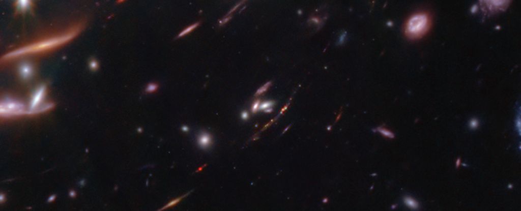 JWST Reveals Actively Forming Early Galaxy, Lightweight as a Baby Milky Way : ScienceAlert Firefly Sparkle.jpg