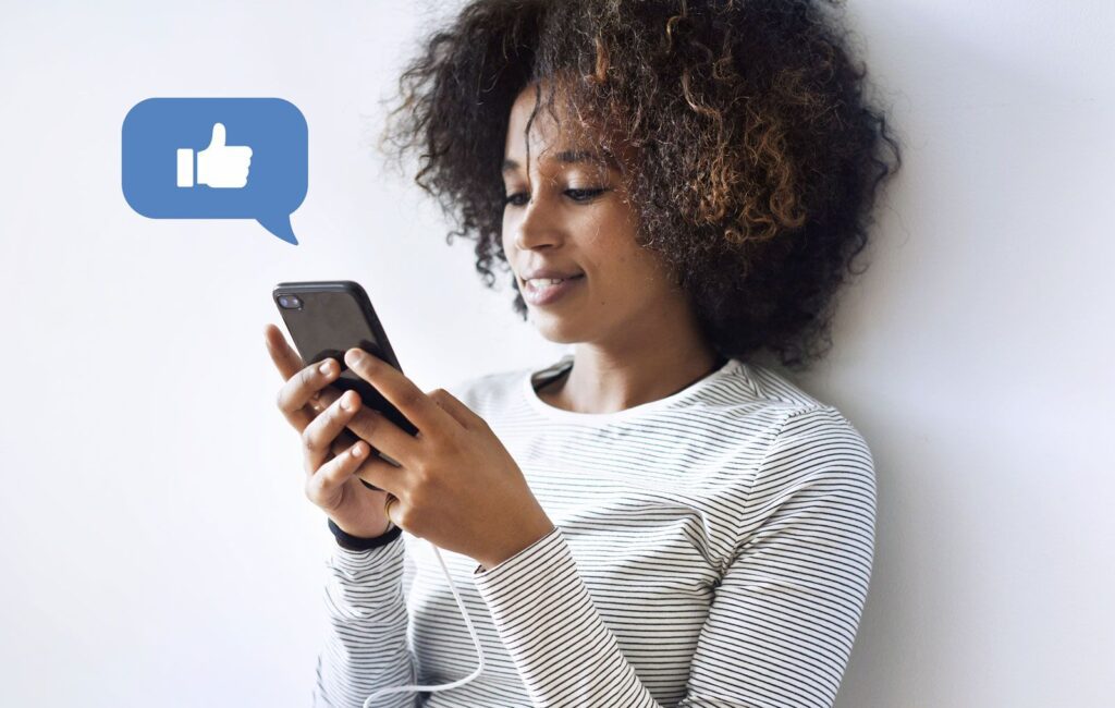 Social Media | Pros, Cons, Debate, Arguments, Facebook, Twitter, Linkedin, & Internet Addiction Woman Using Social Media Smartphone.jpg