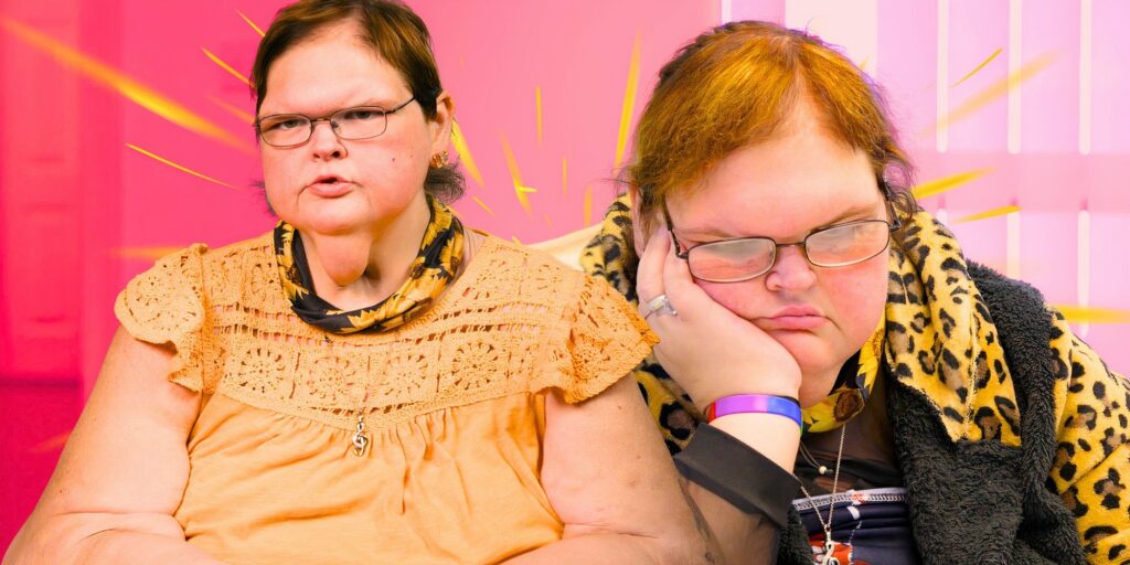 1000-Lb Sisters’ Tammy Slaton Reveals Major Secret To Her Lifestyle Change Amid Threats To Leave Kentucky After Weight Loss 1000 Lb Sisters Star Tammy Slaton In Montage With Sad And Happy Poses In Yellow Outfits And Pink Bac.jpeg