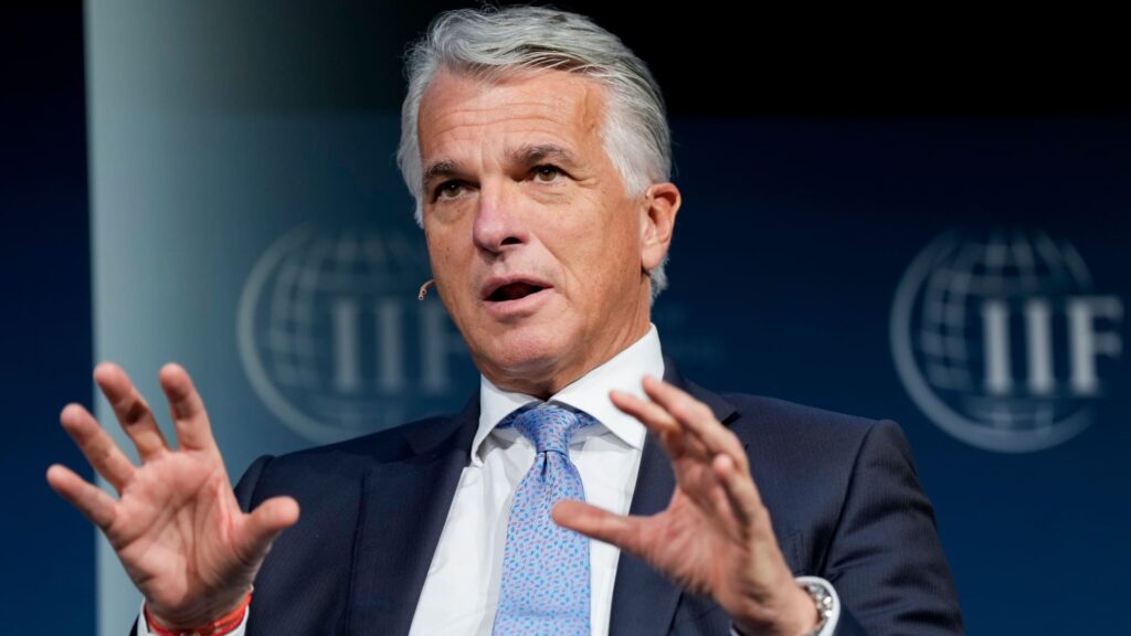 Interest rates won’t fall as fast as expected if tariffs stoke inflation, UBS CEO says 108089012 1737381084905 Gettyimages 2179691557 Imf World Bank.jpeg