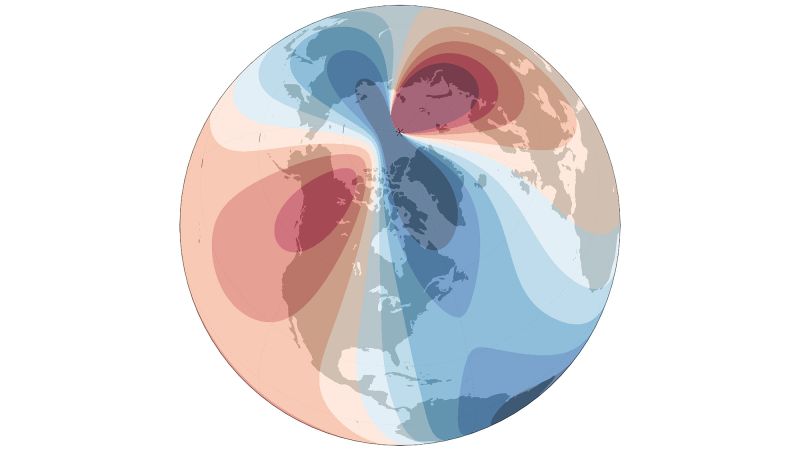 Earth’s magnetic north pole is on the move, and scientists just updated its position Gurfbgsnorthpoleglobe 20241213t092514.jpg