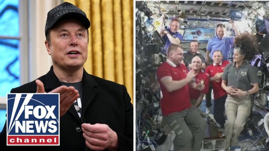 YouTube · Fox News'STORY OF USA': Stranded astronauts could return to Earth next week'The Big Weekend Show' panel weighs in on Elon Musk preparing to rescue two stranded astronauts after he says former President Biden….1 day ago 1741700001 maxresdefault.jpg
