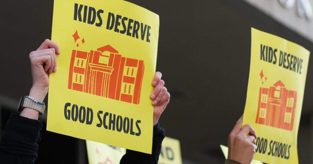 What to expect after Trump’s executive order to dismantle the Education Department 250320 education department protest se 1145a 68578c.jpg