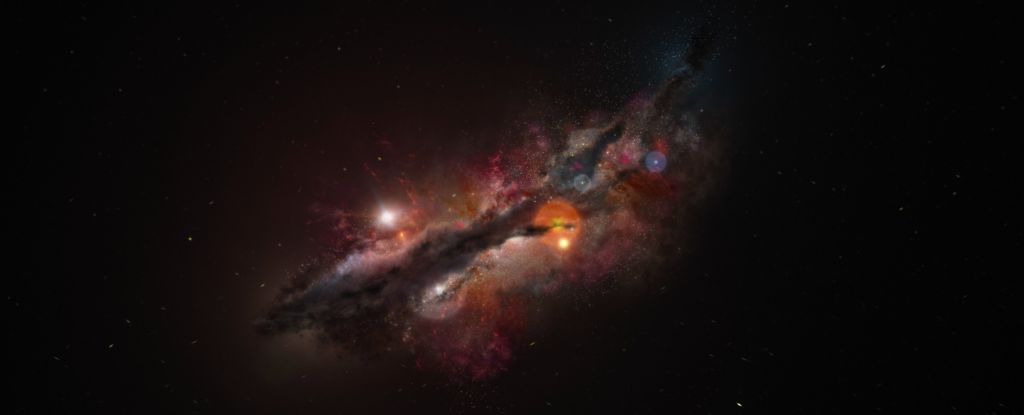 Astronomers Stunned by Abundant Oxygen in Earliest Known Galaxy : ScienceAlert Jades galaxy.jpg