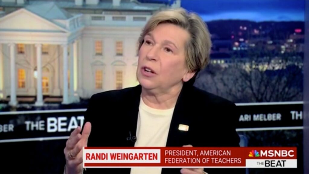 Weingarten tells MSNBC she’s ‘spitting mad’ over attacks on education department Randi weingarten spitting mad.jpg