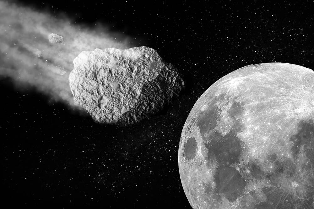 NASA doubles odds of asteroid 2024 YR4 hitting Moon • The Register Shutterstock moon asteroid.jpg