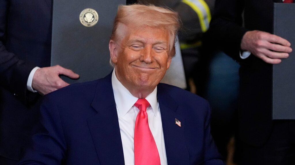 Trump annual physical happening at Walter Reed Trump eo signing.jpg