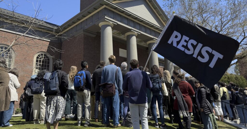 Harvard University sues Trump administration over $2B funding freeze Urlhttp3a2f2fewscripps brightspot.s3.amazonaws.com2f7d2f532fd63f94dc4e1e9f593032fc0983fa2fa.jpeg