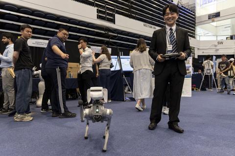 InnovationFest Showcases the Breadth and Depth of GW Research | GW Today Robotic dog lilys 25.jpg