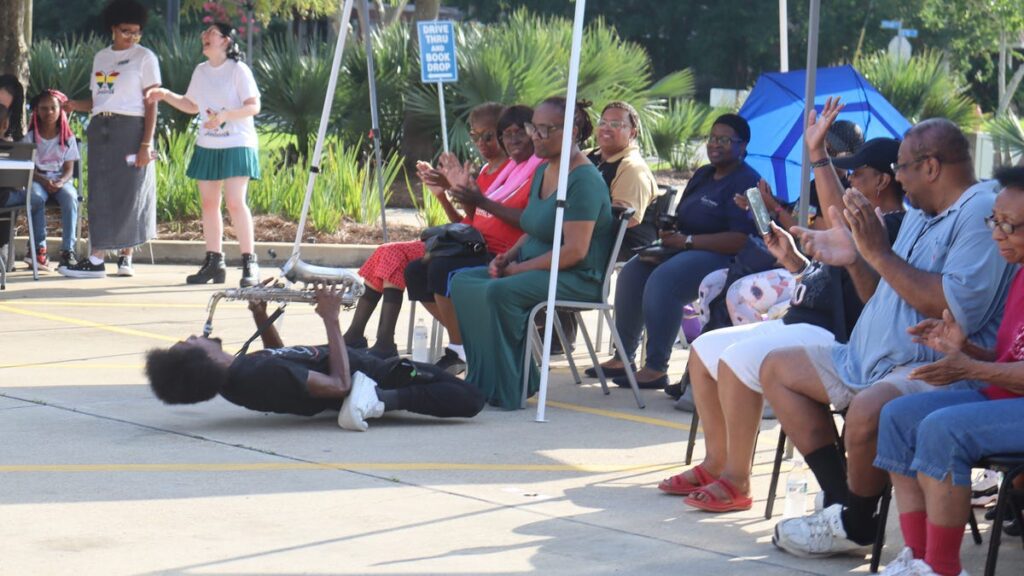 The Town TalkMic Drop on Culture presentation at Rapides Library branch celebrates JuneteenthPeople gathered at the Martin Luther King Jr. branch of the Rapides Parish Library to celebrate Juneteenth on Friday..1 hour ago 84296348007 ani tmm 9.jpg