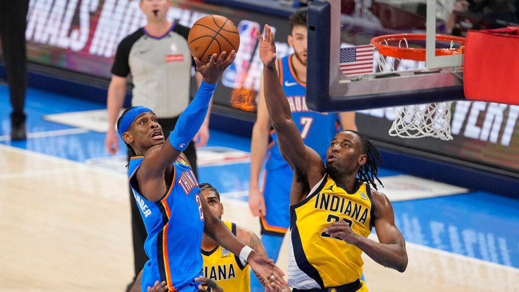 Thunder even NBA Finals with Pacers after strong 123-107 win in Game 2 Thunder pacers.jpg