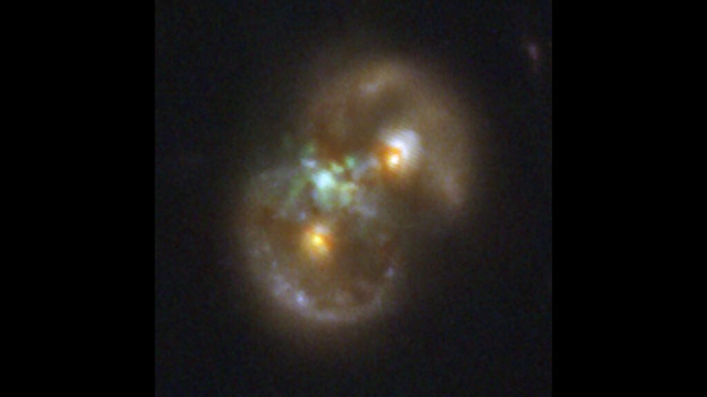 Science NewsTwo colliding galaxies may have birthed this black holeAn infinity symbol–shaped galaxy hosts an active supermassive black hole. The growing giant may have come from the aftermath of a galactic….13 hours ago 072225 mp blackholecollapse black.jpg