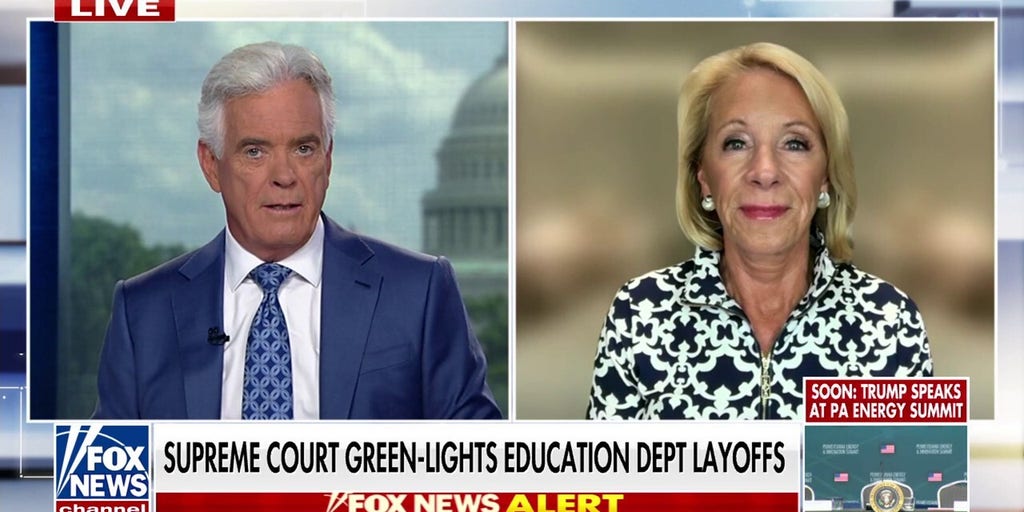 Fox NewsBetsy DeVos calls for Education Department to be 'shut down'Former Secretary of Education Betsy DeVos joins 'America Reports' to discuss the Supreme Court's decision paving the way for the Trump….3 hours ago 1752655458 image.jpg