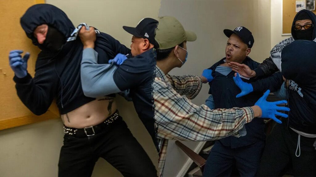 Columbia settles with janitors forced to clean swastikas during campus riot Columbia janitors.jpg