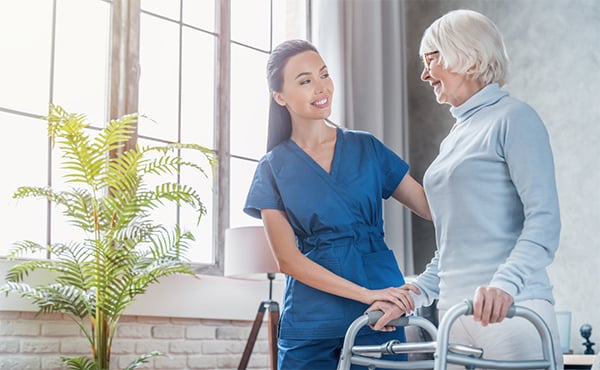 Community Health Worker Certification by Jurisdiction Nurse and patient older woman with walker.jpg