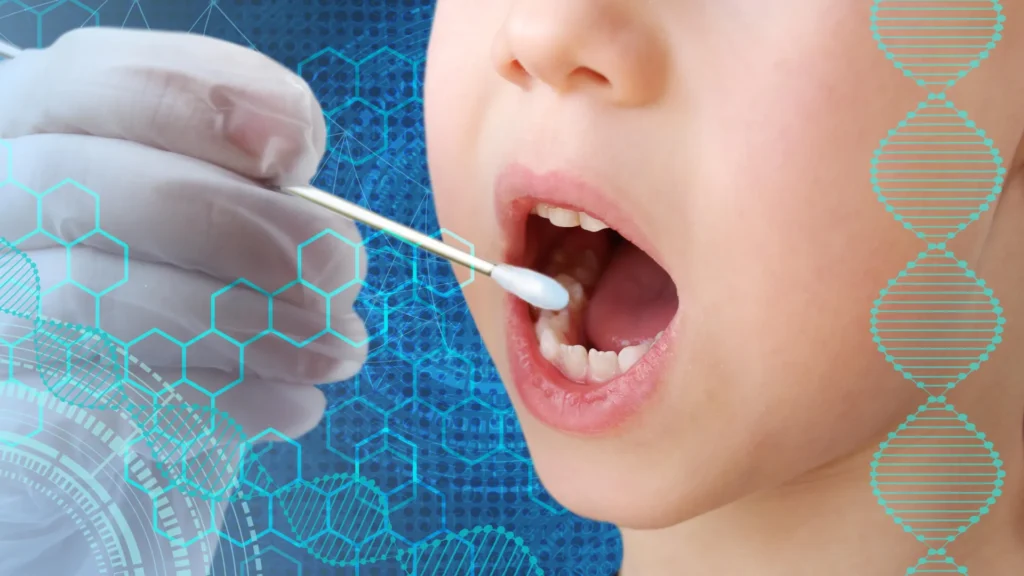 New genetic test predicts obesity before you start kindergarten Oral swab child saliva dna testing.webp.webp