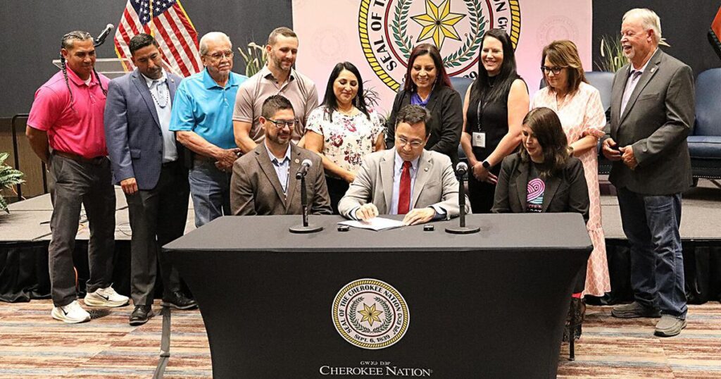 Cherokee Nation signs first AI policy, vows to protect language, culture | News 68a77fdb9164e.image .jpg