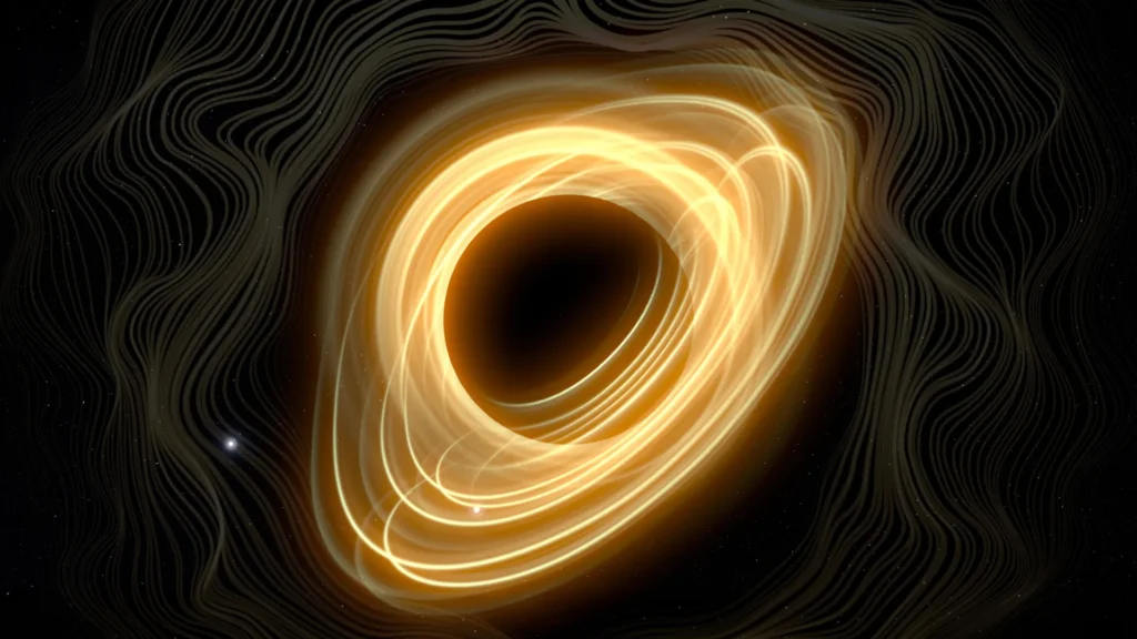 Black holes don’t just swallow light, they sing. And we just learned the tune Black hole vibrations waves.webp.webp