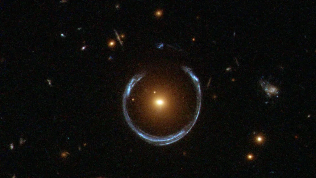 Giant Einstein ring reveals one of the Universe’s biggest black holes Cosmic horseshoe.webp.webp