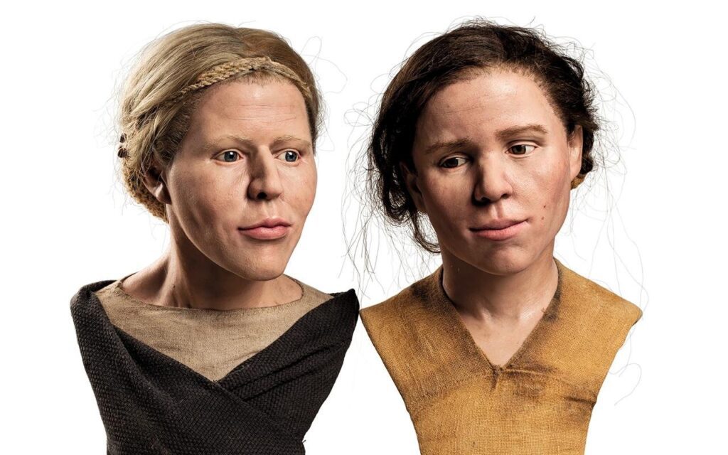Reconstructions reveal faces of Neolithic sisters buried 6,000 years ago Faces of neolithic sisters 1.jpg