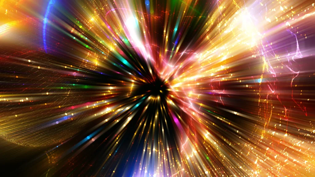 From lead to gold in a flash at the Large Hadron Collider Multicolor energy burst explosion.webp.webp