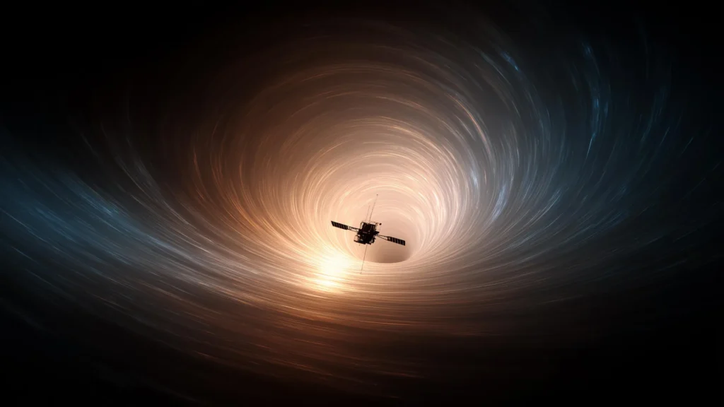 This tiny spacecraft could race to a black hole and rewrite physics Space probe black hole.webp.webp