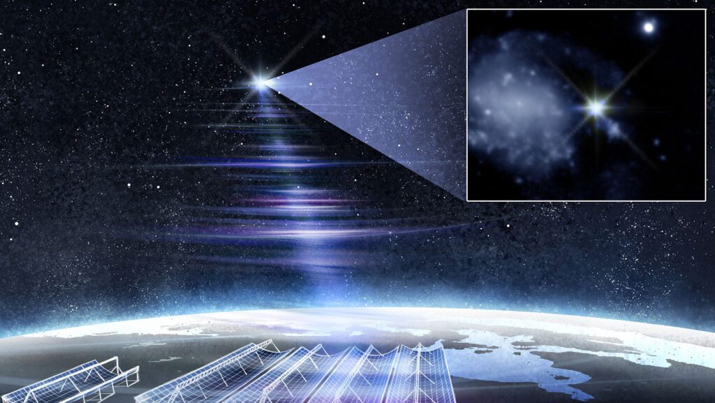 Science NewsAstronomers detect the brightest ever fast radio burstThe fast radio burst came from 130 million light-years away. That proximity allowed an in-depth search for what produced the mysterious….1 day ago 082725 mp rfb.jpg