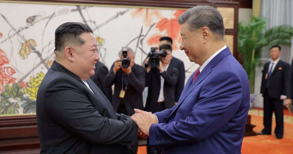 Kim, Xi hail bond as North Korea says it will protect China’s interests | Xi Jinping News 2025 09 04t222205z 917327636 rc29lga1us8d rtrmadp 3 china northkorea kcna 1757032562 7236c0 17570384.jpeg