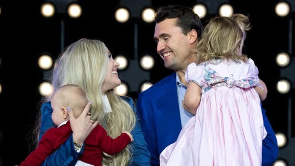 Erika Kirk shares late husband Charlie’s final book on Sabbath rest Charlie kirk and erika kirk on christmas 2024.jpg