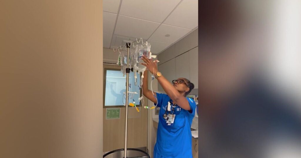 After surviving 9/11, she left a finance career to become a nurse. Now, she’s advocating for fellow survivors. Deangelis 5p pkg nurse wcbsf1fx hi res still 00 01 1613.jpg