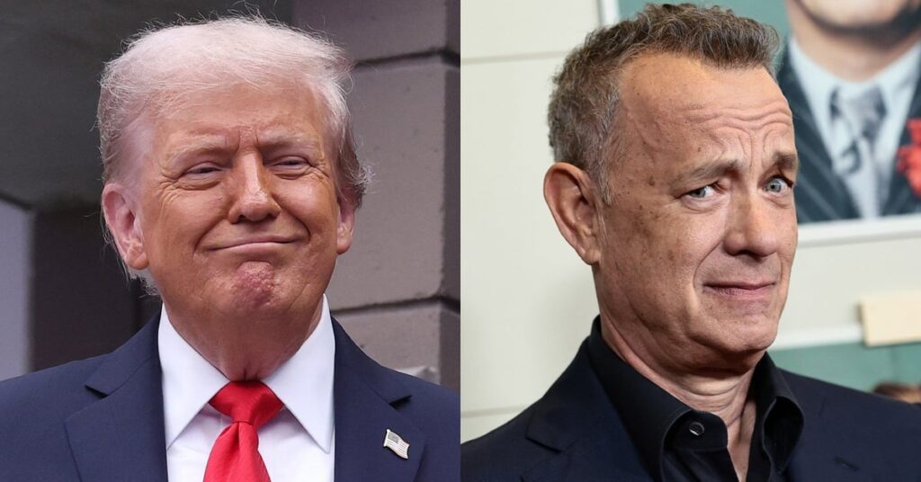 Trump Gloats Over West Point Group Canceling Award for Tom Hanks Trump tom hanks.jpg