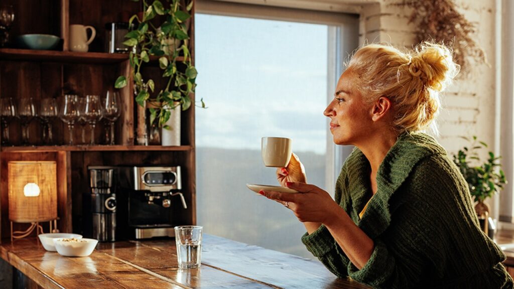 Woman coffee nook at home.jpg