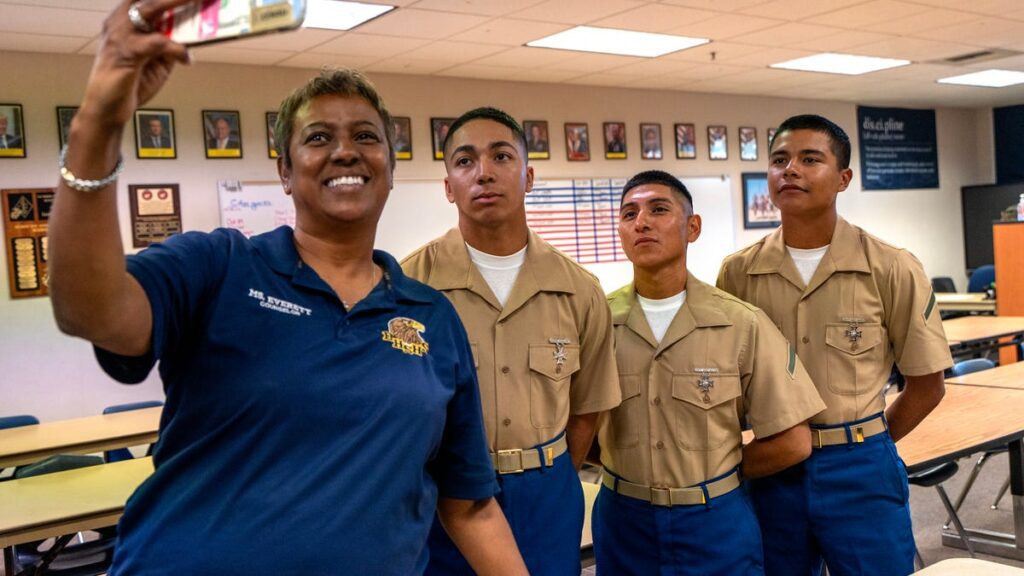 Desert Hot Springs grads go from high school cadets to Marines 86857480007 dhshs cadets to marines honored 17156.jpg