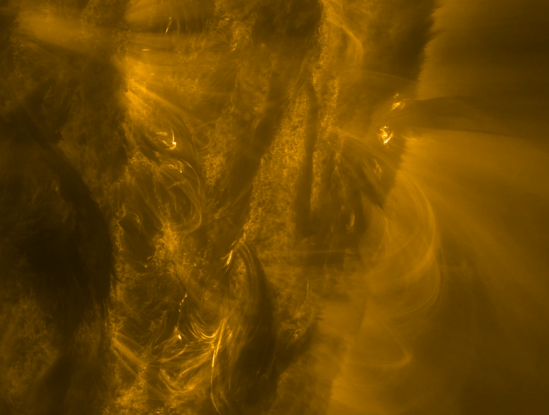 Flying through the biggest solar storm ever recorded Solar flare seen by solar orbiter pillars.gif