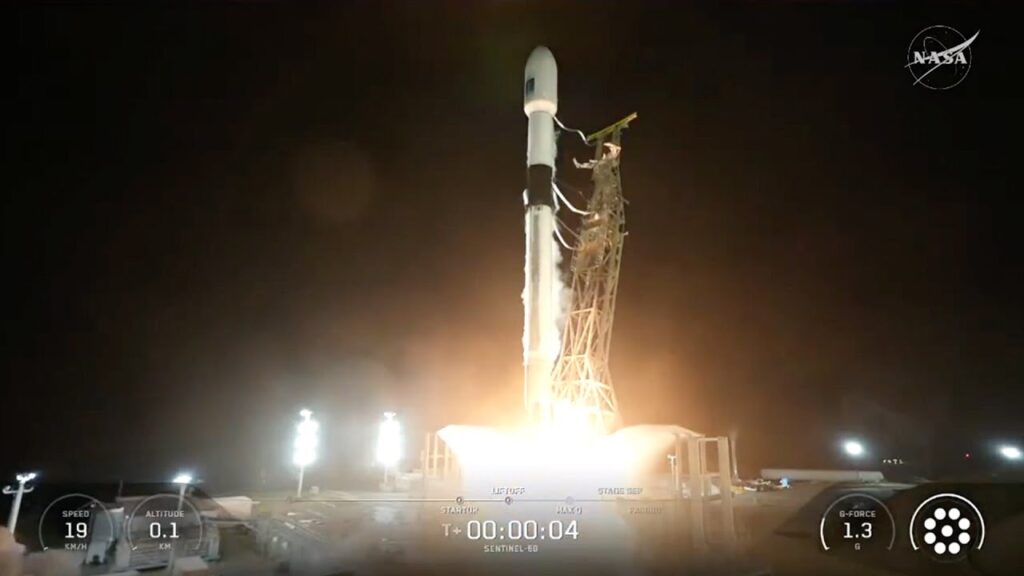 YouTube · VideoFromSpaceBlastoff! SpaceX launches Sentinel-6B for NASA and European partners, nails landingA SpaceX Falcon 9 rocket launched the Copernicus Sentinel-6B ocean-monitoring satellite from Vandenberg Space Force Base on Nov. 17, 2025 at….10 hours ago 1763433376 maxresdefault.jpg