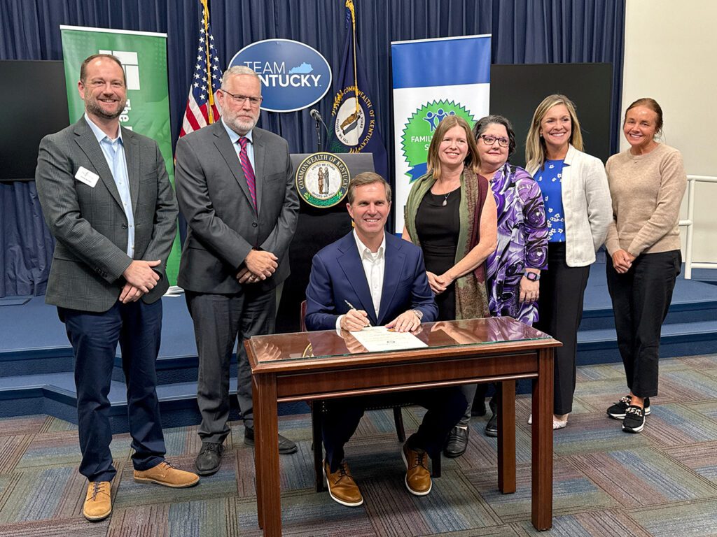 Gov. Beshear signs proclamation declaring Nov. 17-21 as Family Engagement in Education Week in Kentucky – Kentucky Teacher 251113 family engagement week signing andy beshear jacqueline coleman kelly foster my lowres.jpg