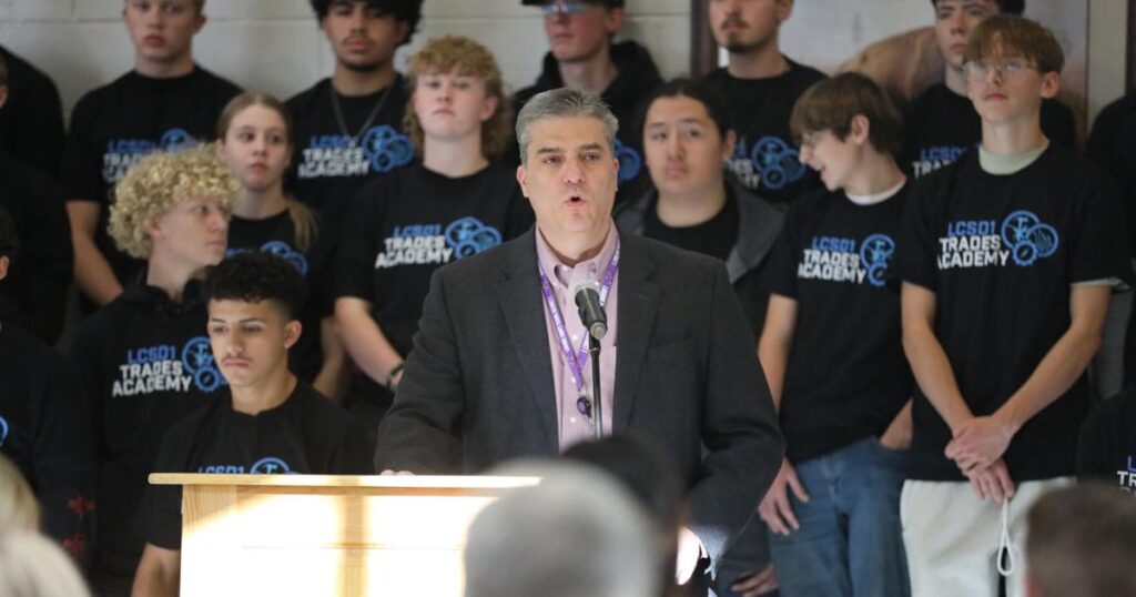 WyomingNews.comLCSD1 celebrates new career paths for students with trades academyCHEYENNE — Laramie County School District 1 celebrated the LCSD1 Trades Academy Monday morning with a ribbon-cutting ceremony..18 hours ago 691b8f58cd354.image .jpg