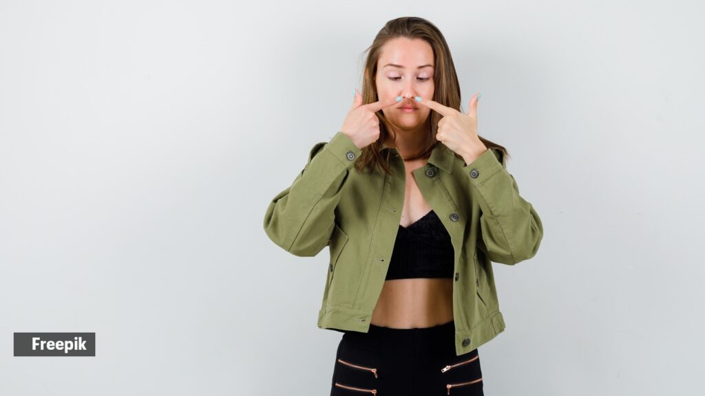 Try this simple face yoga to counteract nose ageing | Lifestyle News Expressive young girl posing studio.jpg