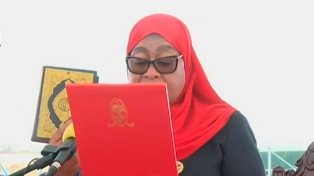 Tanzania swears in President Samia Suluhu Hassan after deadly protests | Elections Image 1762181342.jpg
