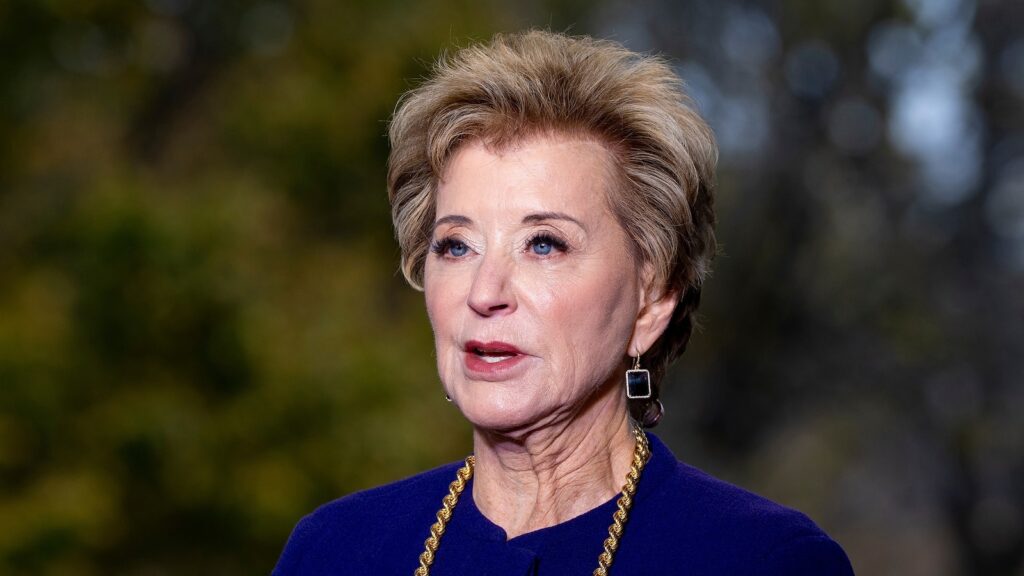 How is Linda McMahon making good on Trump’s promise to close the Department of Education? Linda mcmahon ap jef 251119 1763589546758 hpMain 16x9.jpg