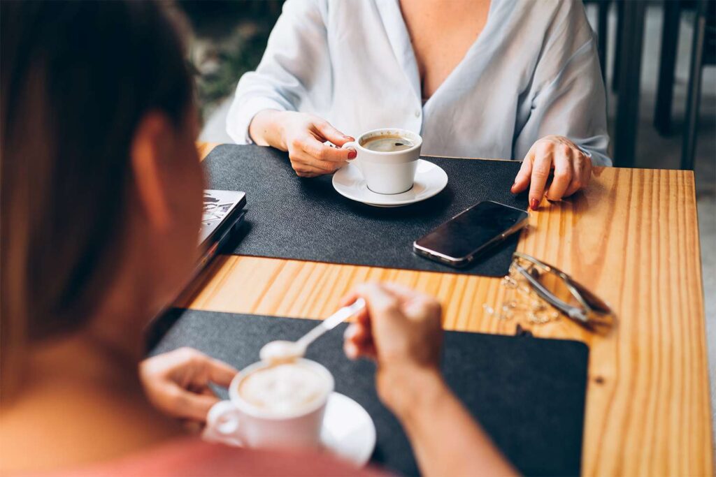 Woman Says Friend Admitted She’s Staying with Her Husband for the ‘Lifestyle’ Women drinking coffee 110325 0c0f805dace44c40a309901f290df235.jpg