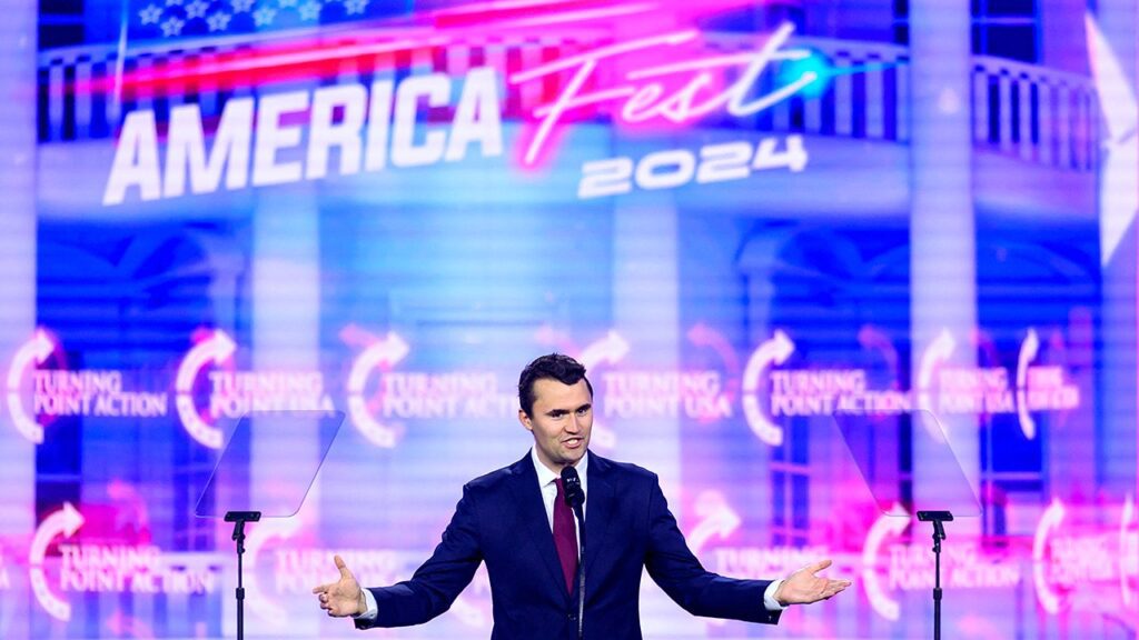 Conservative leaders gather for AmericaFest ahead of 2026 midterms Charlie kirk americafest 2024.jpg